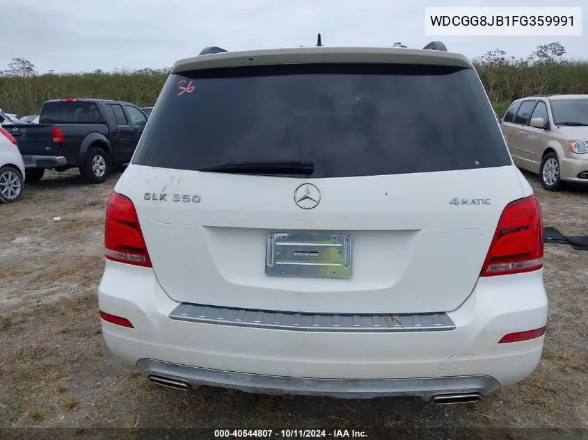 2015 Mercedes-Benz Glk 350 4Matic VIN: WDCGG8JB1FG359991 Lot: 40544807