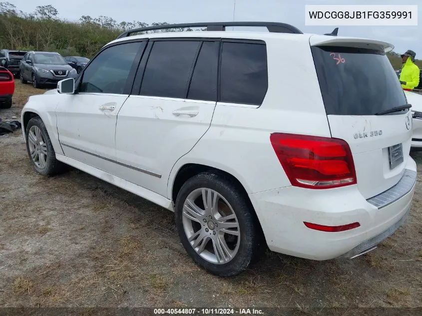 2015 Mercedes-Benz Glk 350 4Matic VIN: WDCGG8JB1FG359991 Lot: 40544807