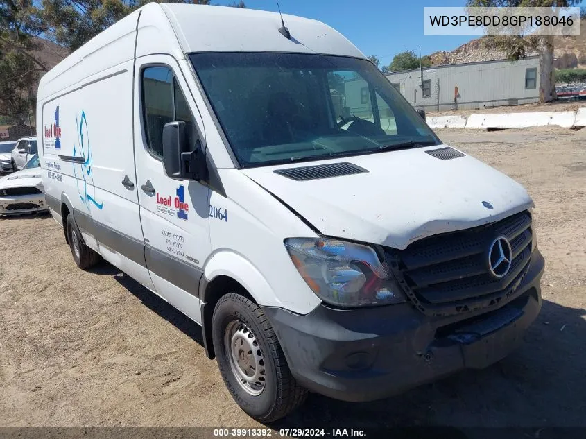 2016 Mercedes Benz Sprinter 2500 VIN: WD3PE8DD8GP188046 Lot: 39913392