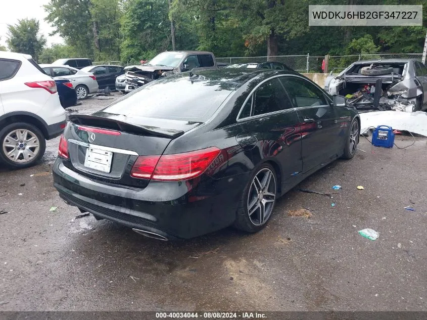 2016 Mercedes-Benz E 400 4Matic VIN: WDDKJ6HB2GF347227 Lot: 40034044