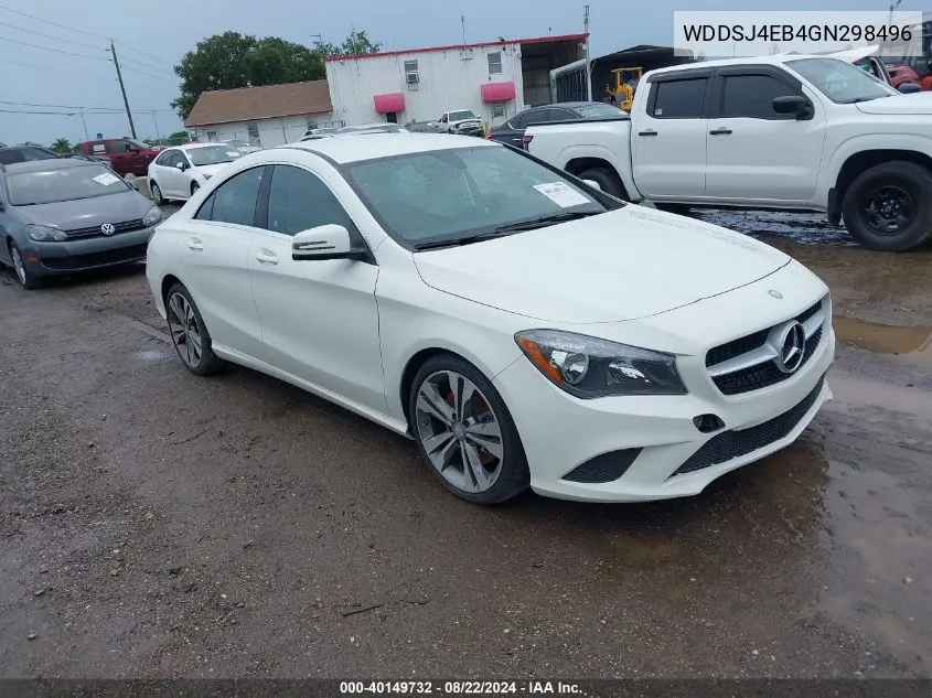 2016 Mercedes-Benz Cla 250 VIN: WDDSJ4EB4GN298496 Lot: 40149732