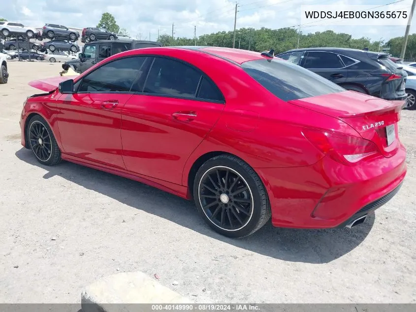 WDDSJ4EB0GN365675 2016 Mercedes-Benz Cla 250