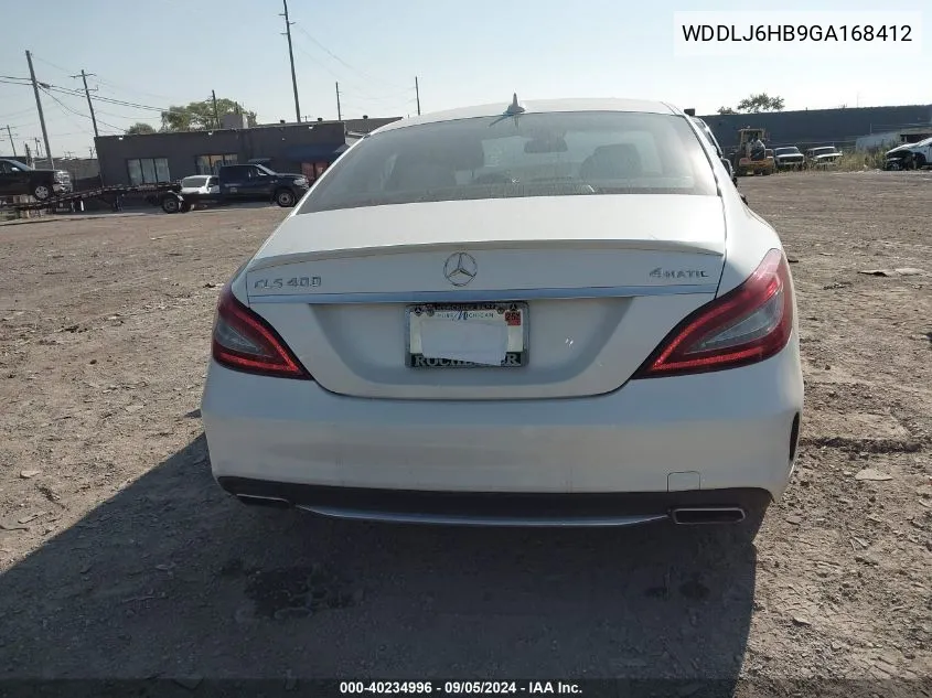 2016 Mercedes-Benz Cls 400 4Matic VIN: WDDLJ6HB9GA168412 Lot: 40234996