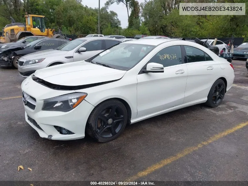 2016 Mercedes-Benz Cla 250 VIN: WDDSJ4EB2GE343824 Lot: 40298324