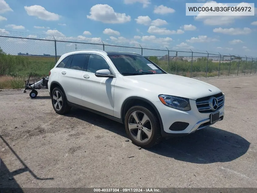 2016 Mercedes-Benz Glc 300 VIN: WDC0G4JB3GF056972 Lot: 40337304