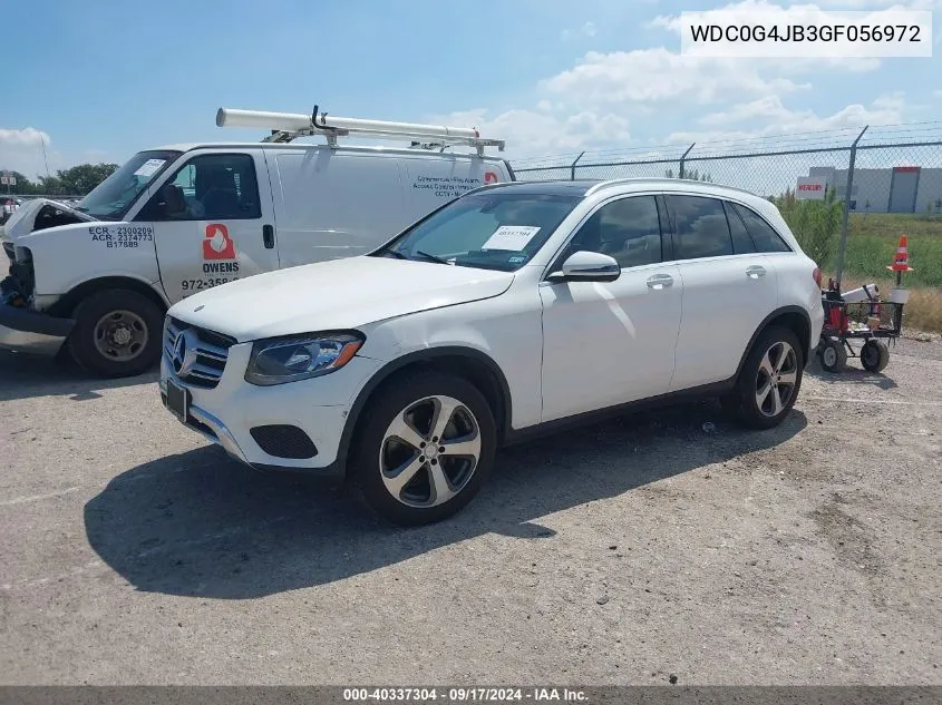 2016 Mercedes-Benz Glc 300 VIN: WDC0G4JB3GF056972 Lot: 40337304