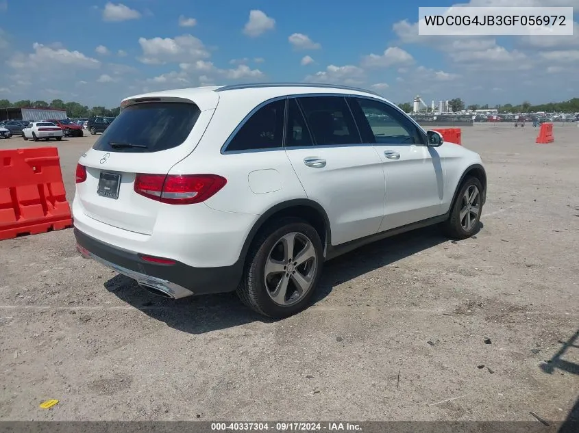 2016 Mercedes-Benz Glc 300 VIN: WDC0G4JB3GF056972 Lot: 40337304