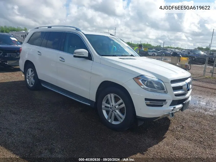 2016 Mercedes-Benz Gl 450 4Matic VIN: 4JGDF6EE5GA619622 Lot: 40392630