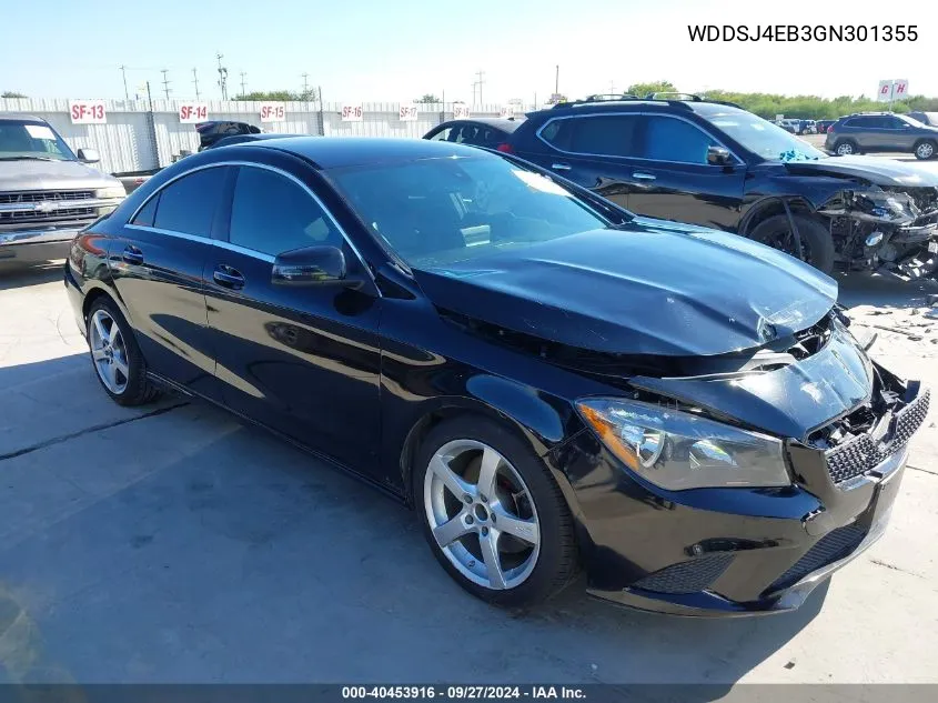 2016 Mercedes-Benz Cla 250 VIN: WDDSJ4EB3GN301355 Lot: 40453916