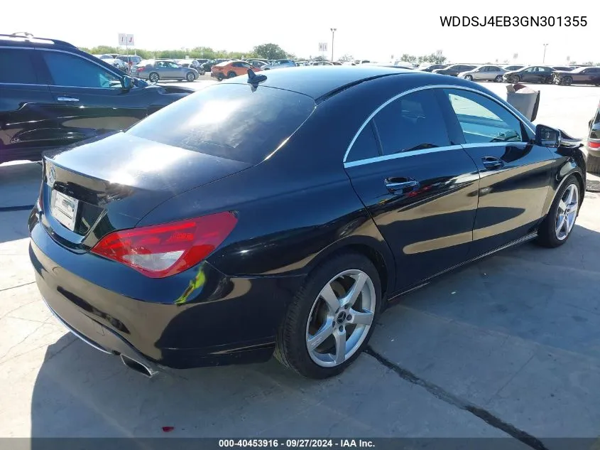 2016 Mercedes-Benz Cla 250 VIN: WDDSJ4EB3GN301355 Lot: 40453916