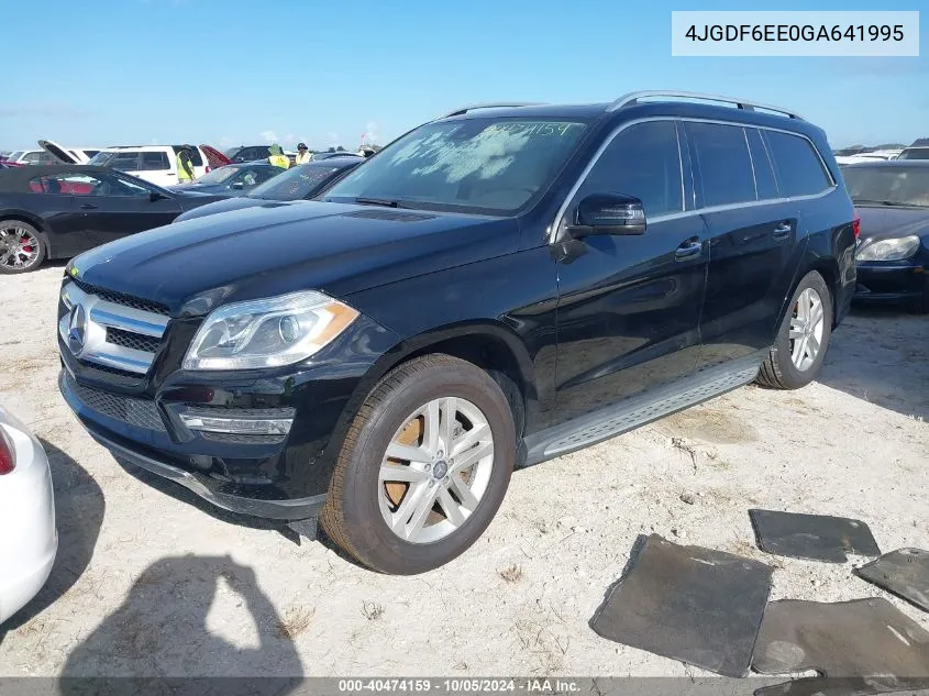 2016 Mercedes-Benz Gl 450 4Matic VIN: 4JGDF6EE0GA641995 Lot: 40474159