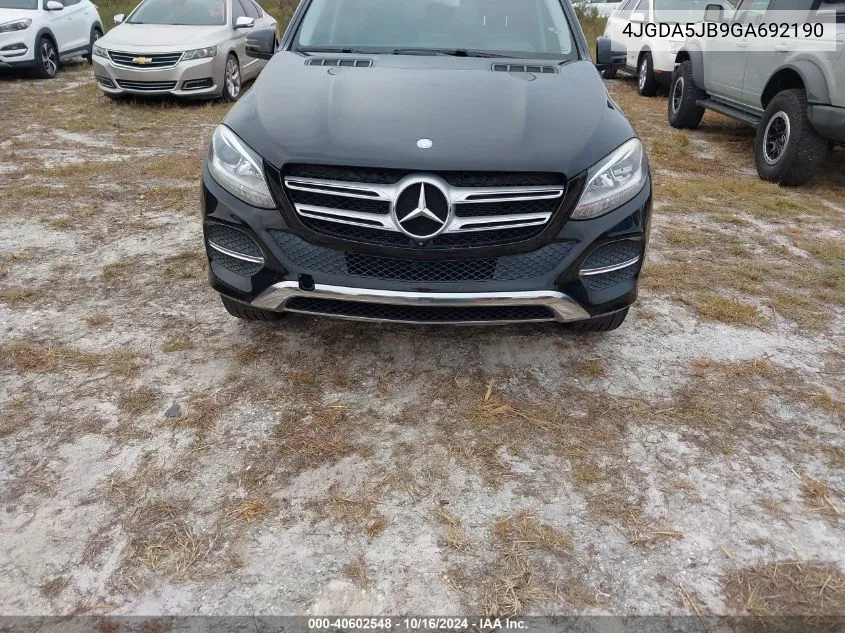 2016 Mercedes-Benz Gle 350 VIN: 4JGDA5JB9GA692190 Lot: 40602548