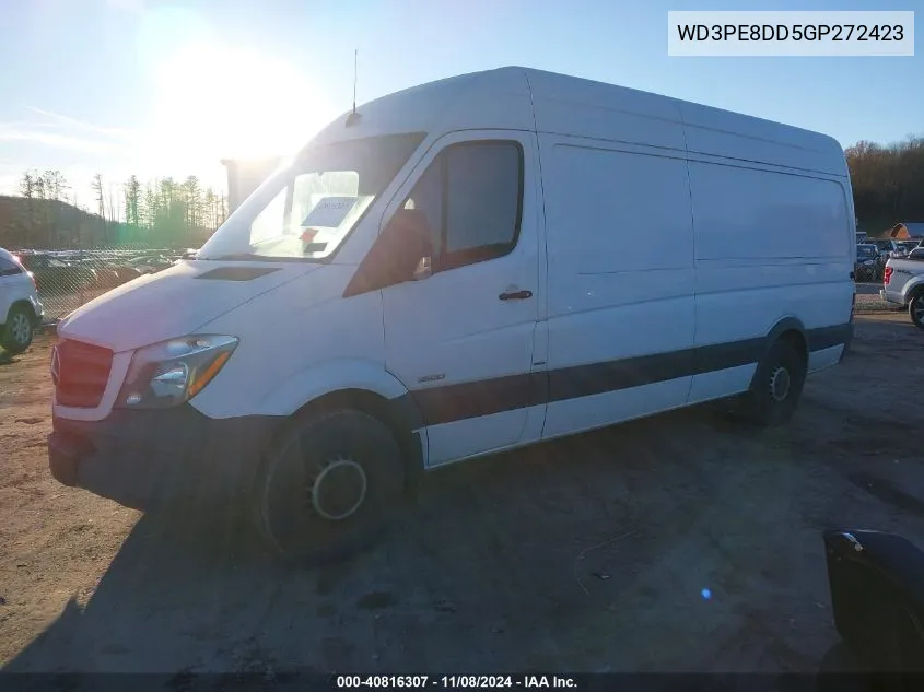 2016 Mercedes-Benz Sprinter 2500 High Roof/High Roof VIN: WD3PE8DD5GP272423 Lot: 40816307