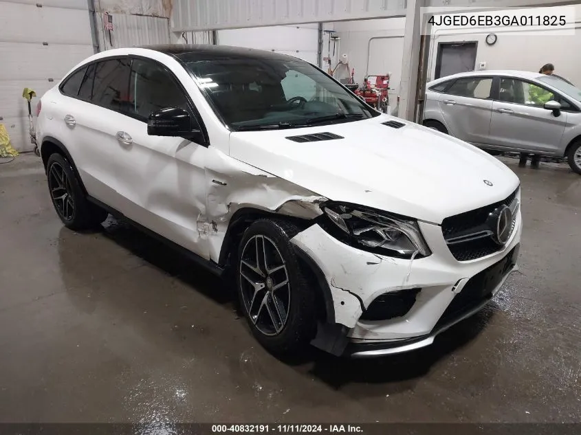 2016 Mercedes-Benz Gle 450 Amg Coupe 4Matic VIN: 4JGED6EB3GA011825 Lot: 40832191