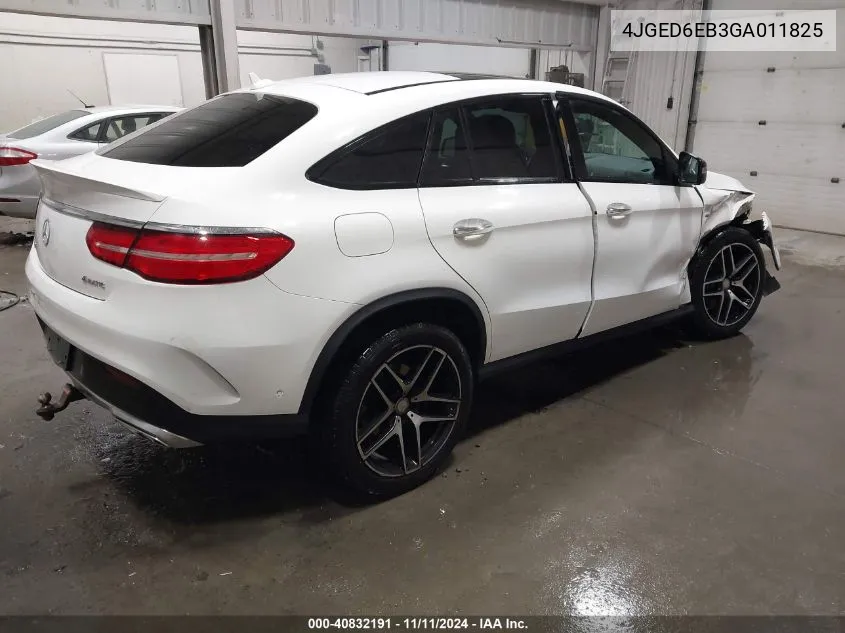 2016 Mercedes-Benz Gle 450 Amg Coupe 4Matic VIN: 4JGED6EB3GA011825 Lot: 40832191