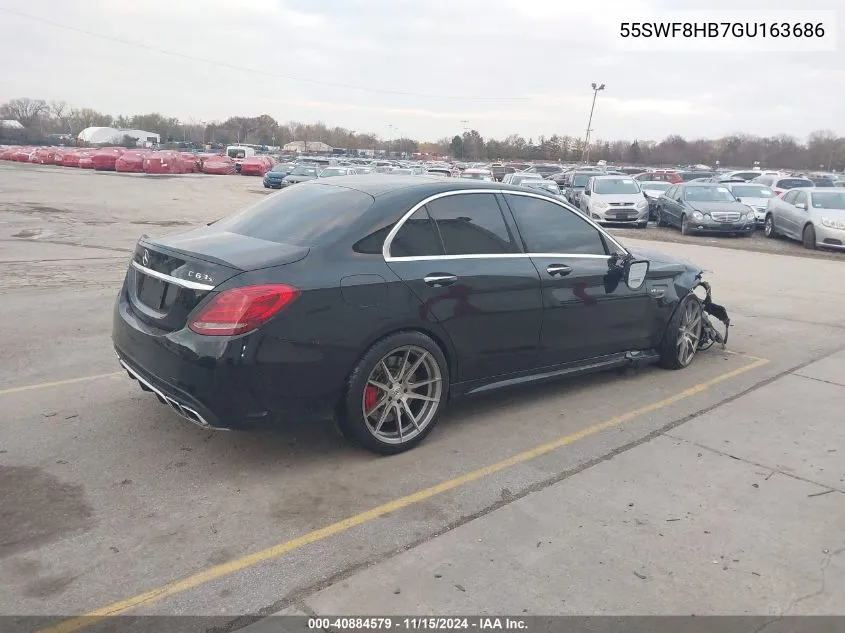 2016 Mercedes-Benz Amg C 63 S VIN: 55SWF8HB7GU163686 Lot: 40884579