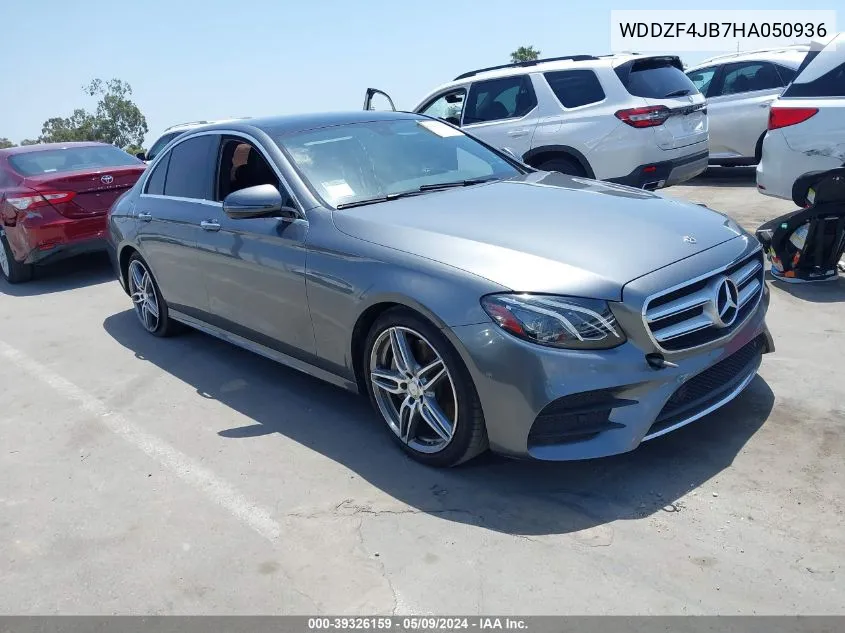 2017 Mercedes-Benz E 300 VIN: WDDZF4JB7HA050936 Lot: 39326159