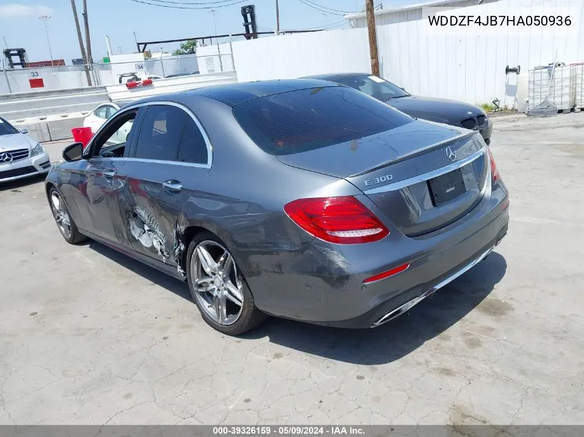 2017 Mercedes-Benz E 300 VIN: WDDZF4JB7HA050936 Lot: 39326159