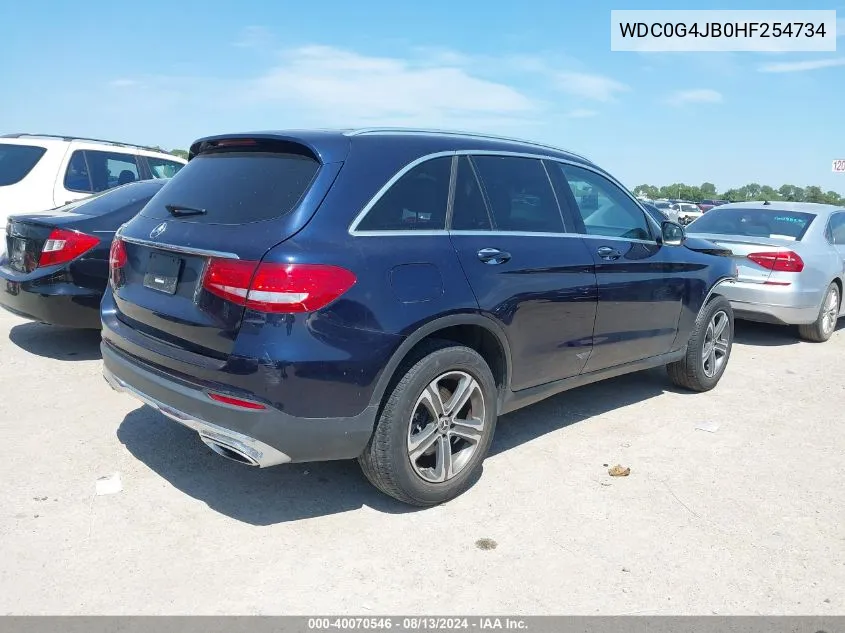 2017 Mercedes-Benz Glc 300 VIN: WDC0G4JB0HF254734 Lot: 40070546