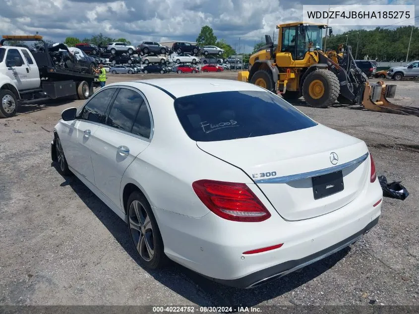 2017 Mercedes-Benz E 300 VIN: WDDZF4JB6HA185275 Lot: 40224752