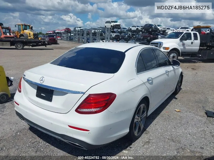 2017 Mercedes-Benz E 300 VIN: WDDZF4JB6HA185275 Lot: 40224752