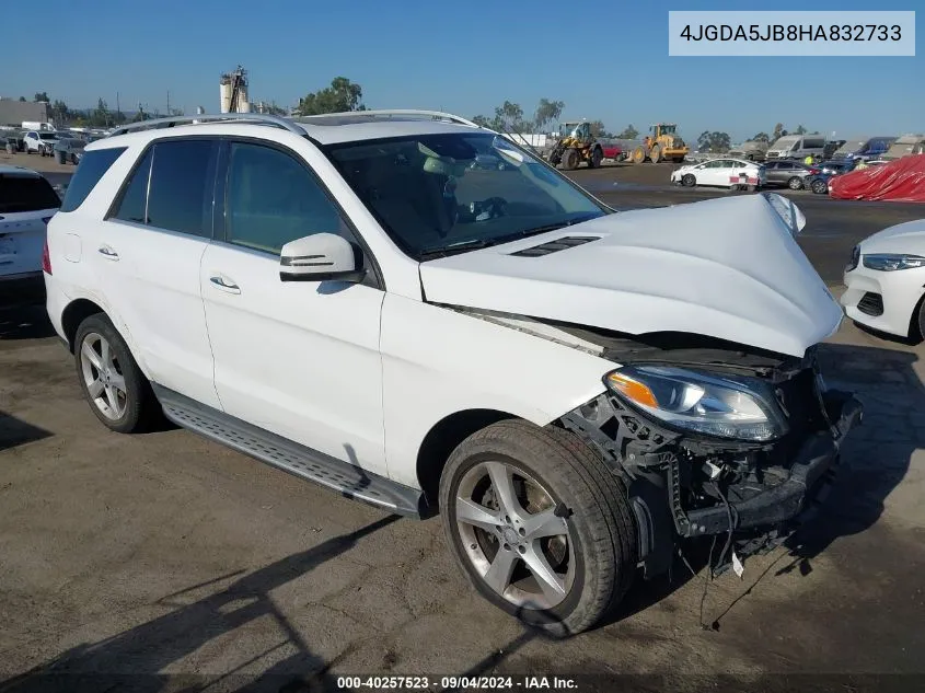 2017 Mercedes-Benz Gle 350 VIN: 4JGDA5JB8HA832733 Lot: 40257523