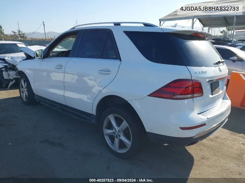 2017 Mercedes-Benz Gle 350 VIN: 4JGDA5JB8HA832733 Lot: 40257523