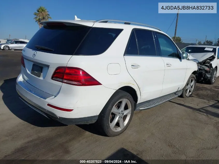 2017 Mercedes-Benz Gle 350 VIN: 4JGDA5JB8HA832733 Lot: 40257523