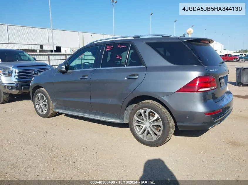 2017 Mercedes-Benz Gle 350 VIN: 4JGDA5JB5HA844130 Lot: 40383499