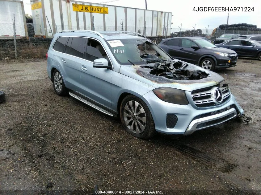 2017 Mercedes-Benz Gls 450 4Matic VIN: 4JGDF6EE8HA971224 Lot: 40400814