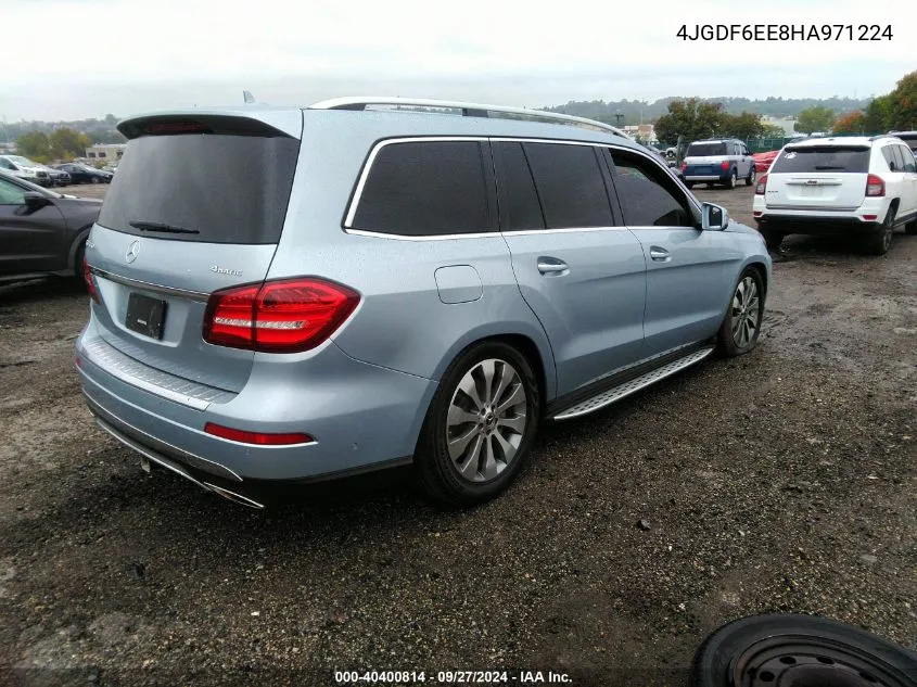 2017 Mercedes-Benz Gls 450 4Matic VIN: 4JGDF6EE8HA971224 Lot: 40400814