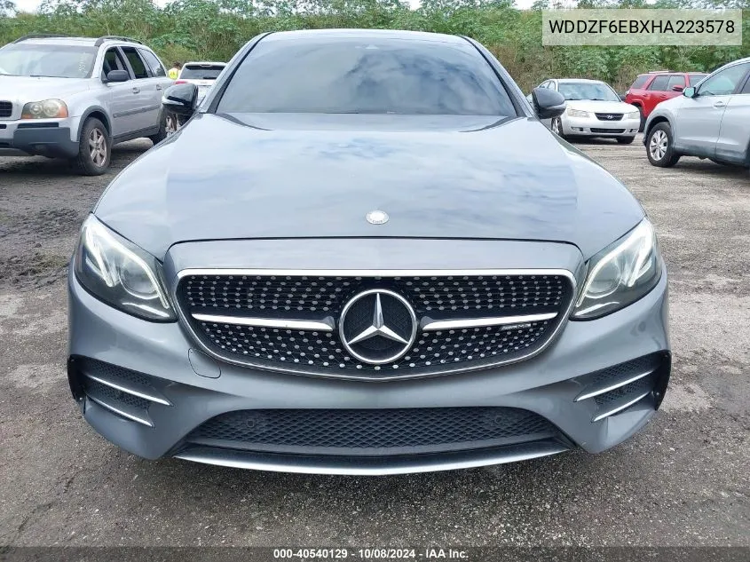 2017 Mercedes-Benz Amg E 43 4Matic VIN: WDDZF6EBXHA223578 Lot: 40540129