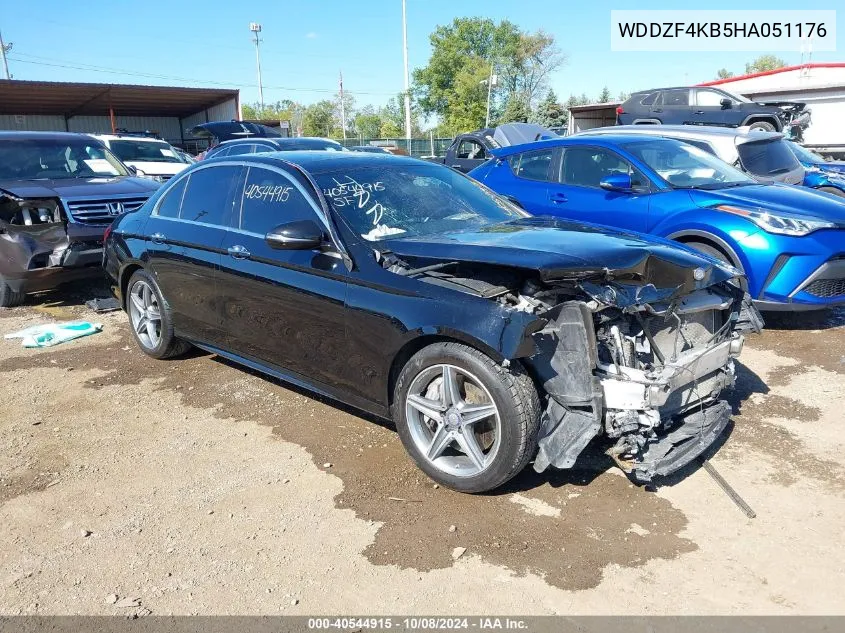 2017 Mercedes-Benz E 300 4Matic VIN: WDDZF4KB5HA051176 Lot: 40544915