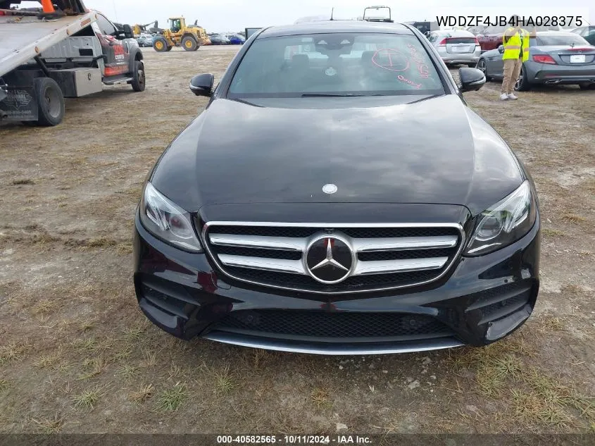 2017 Mercedes-Benz E 300 VIN: WDDZF4JB4HA028375 Lot: 40582565