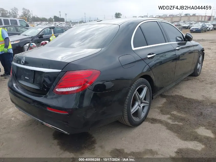 2017 Mercedes-Benz E 300 VIN: WDDZF4JB2HA044459 Lot: 40598288