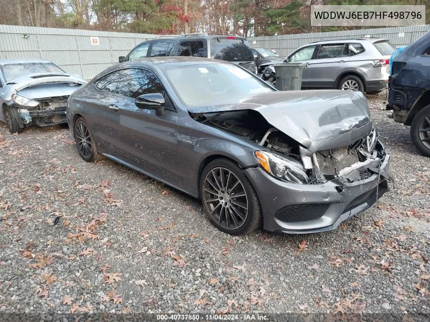 2017 Mercedes-Benz Amg C 43 4Matic VIN: WDDWJ6EB7HF498796 Lot: 40737850