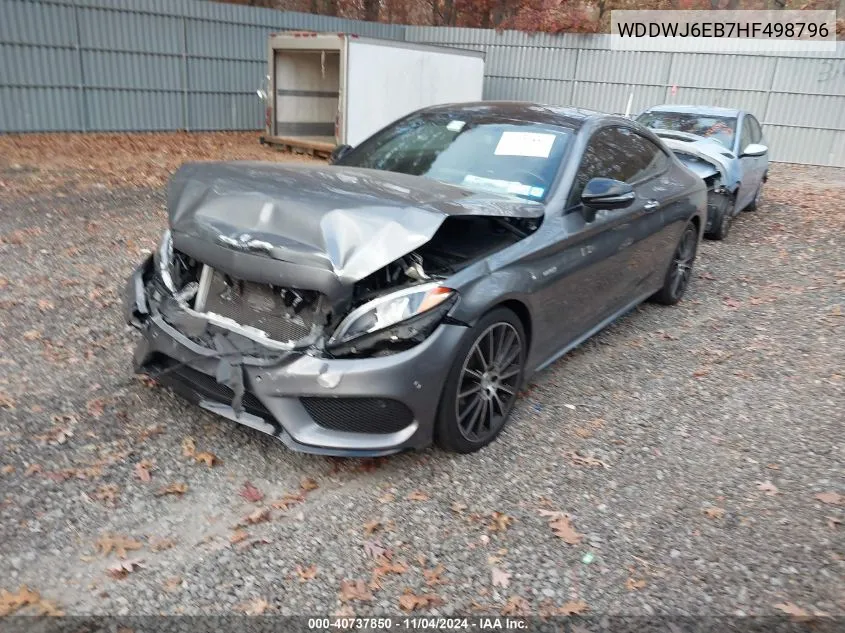 2017 Mercedes-Benz Amg C 43 4Matic VIN: WDDWJ6EB7HF498796 Lot: 40737850