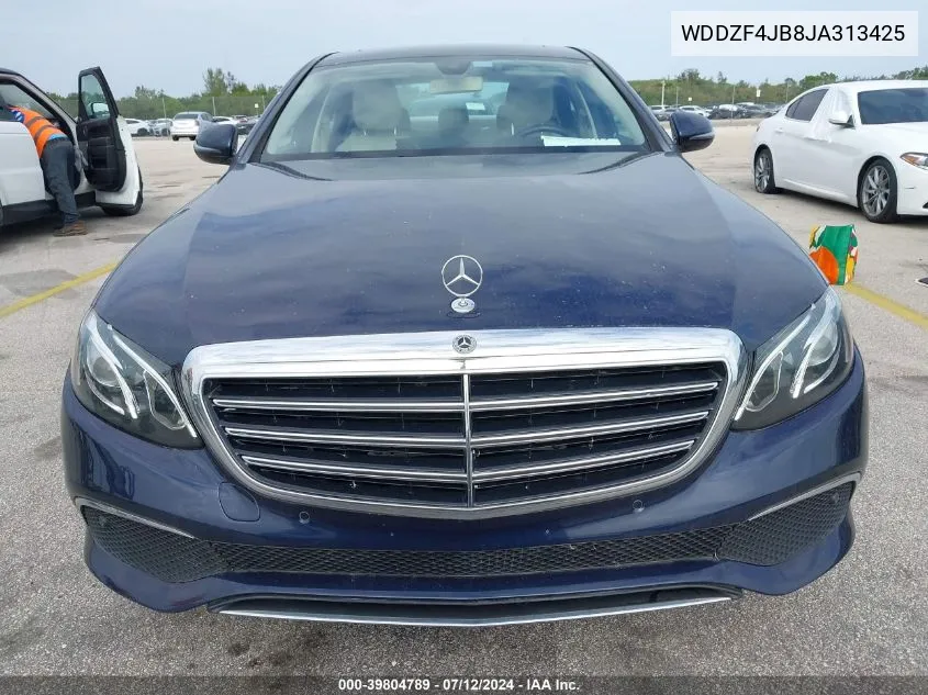 2018 Mercedes-Benz E 300 VIN: WDDZF4JB8JA313425 Lot: 39804789