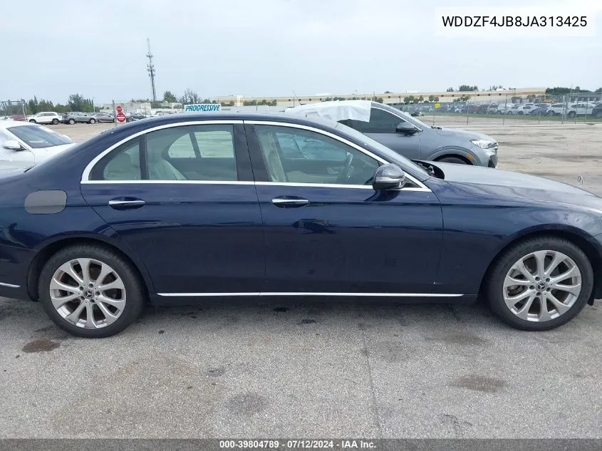 2018 Mercedes-Benz E 300 VIN: WDDZF4JB8JA313425 Lot: 39804789