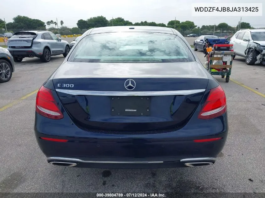 2018 Mercedes-Benz E 300 VIN: WDDZF4JB8JA313425 Lot: 39804789