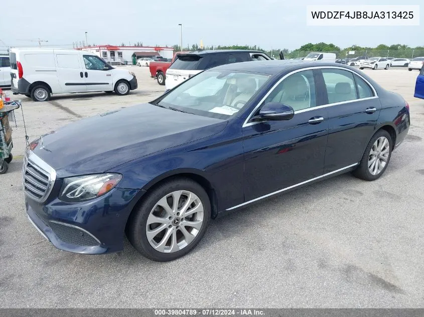 2018 Mercedes-Benz E 300 VIN: WDDZF4JB8JA313425 Lot: 39804789