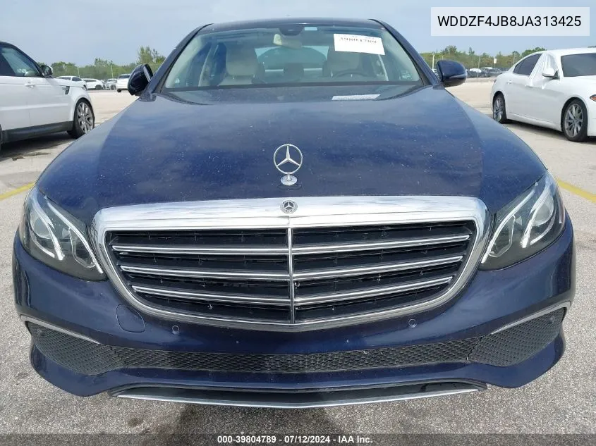 2018 Mercedes-Benz E 300 VIN: WDDZF4JB8JA313425 Lot: 39804789