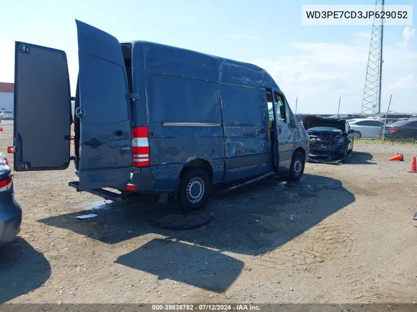 2018 Mercedes-Benz Sprinter 2500 Standard Roof V6 VIN: WD3PE7CD3JP629052 Lot: 39838782