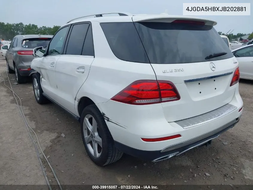 4JGDA5HBXJB202881 2018 Mercedes-Benz Gle 350 4Matic