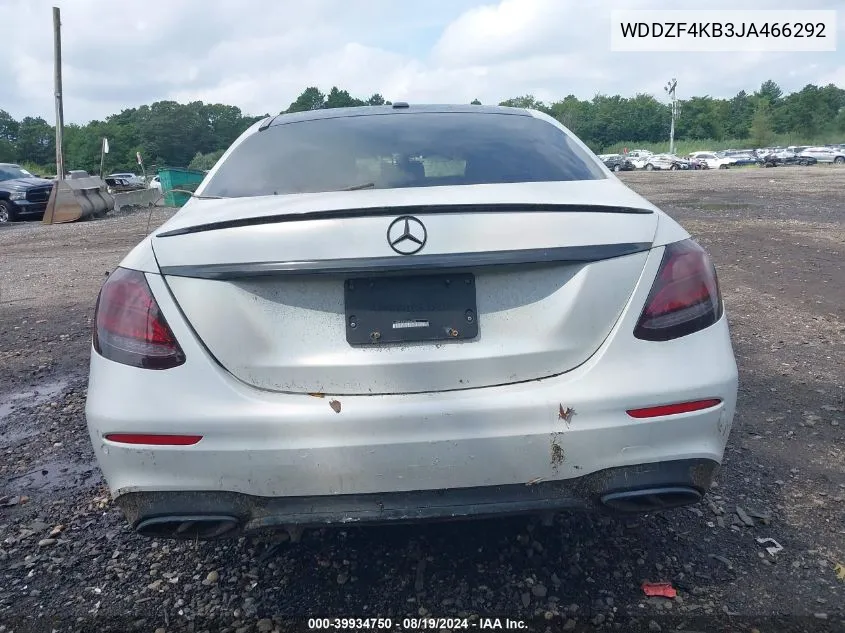 2018 Mercedes-Benz E 300 4Matic VIN: WDDZF4KB3JA466292 Lot: 39934750