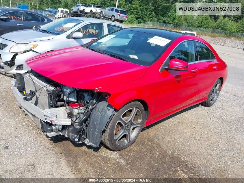 2018 Mercedes-Benz Cla 250 4Matic VIN: WDDSJ4GBXJN527008 Lot: 40002615