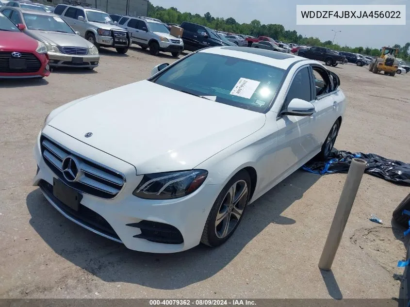 2018 Mercedes-Benz E 300 VIN: WDDZF4JBXJA456022 Lot: 40079362