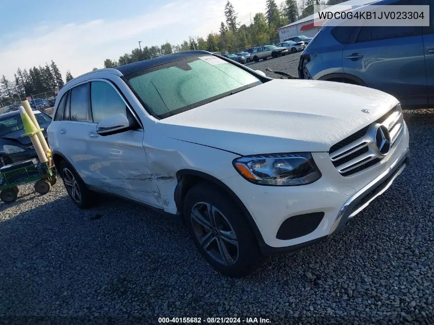 2018 Mercedes-Benz Glc 300 4Matic VIN: WDC0G4KB1JV023304 Lot: 40155682