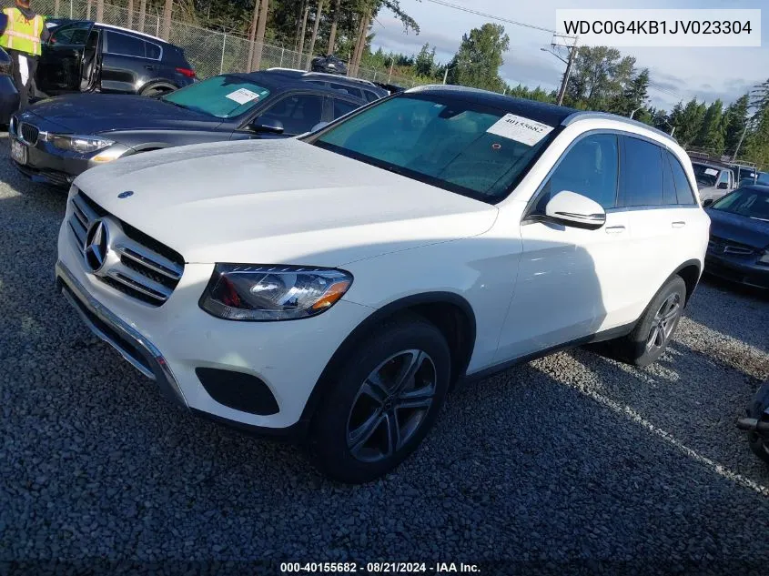 2018 Mercedes-Benz Glc 300 4Matic VIN: WDC0G4KB1JV023304 Lot: 40155682