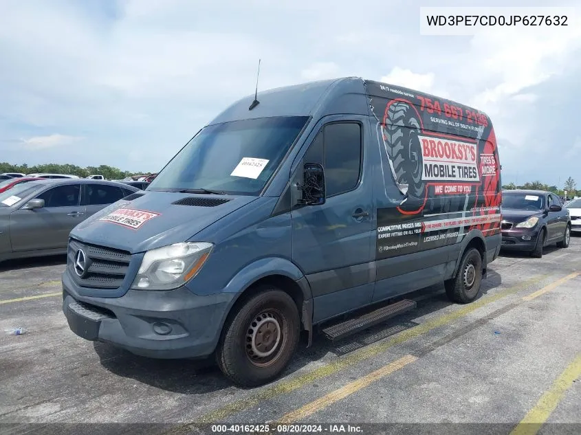 2018 Mercedes-Benz Sprinter 2500 Standard Roof V6 VIN: WD3PE7CD0JP627632 Lot: 40162425